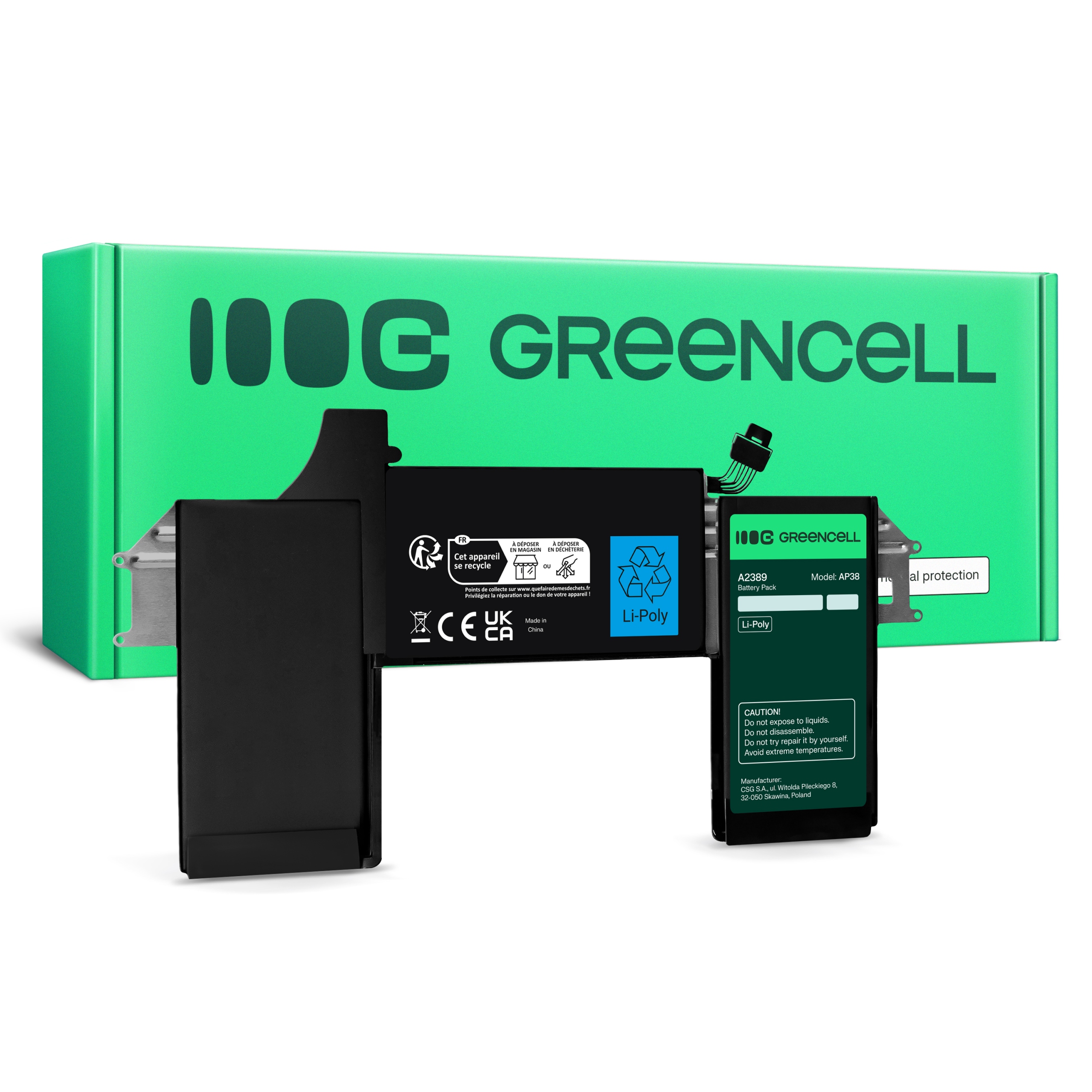 Bateria Green Cell A2389 do Apple MacBook Air M1 13 A2337 (2020)