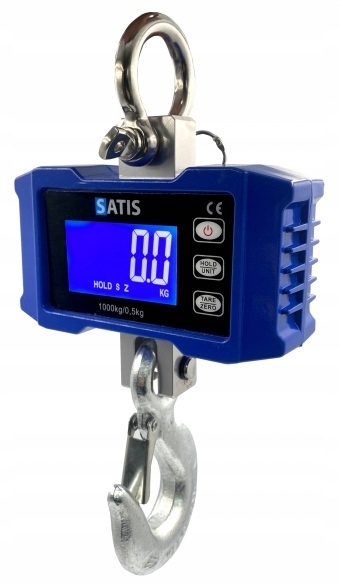 Waga hakowa wisząca 1000 kg 1t / 0,5kg akumulatorowa SATIS OCS-P1 OCSP11000