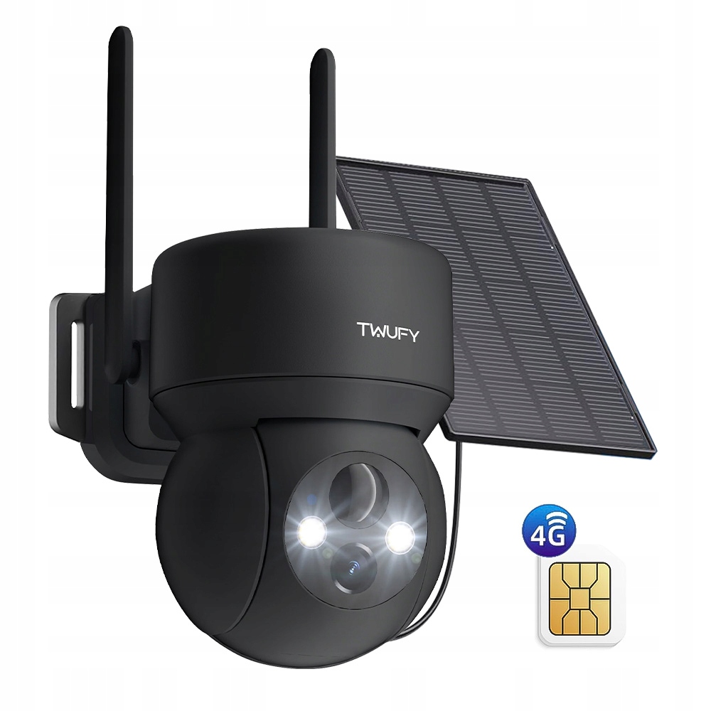 Otočná Venkovní Kamera 3MPx 2K 4G Lte/gsm Zoom Ptz Na Kartu 32GB, 360°