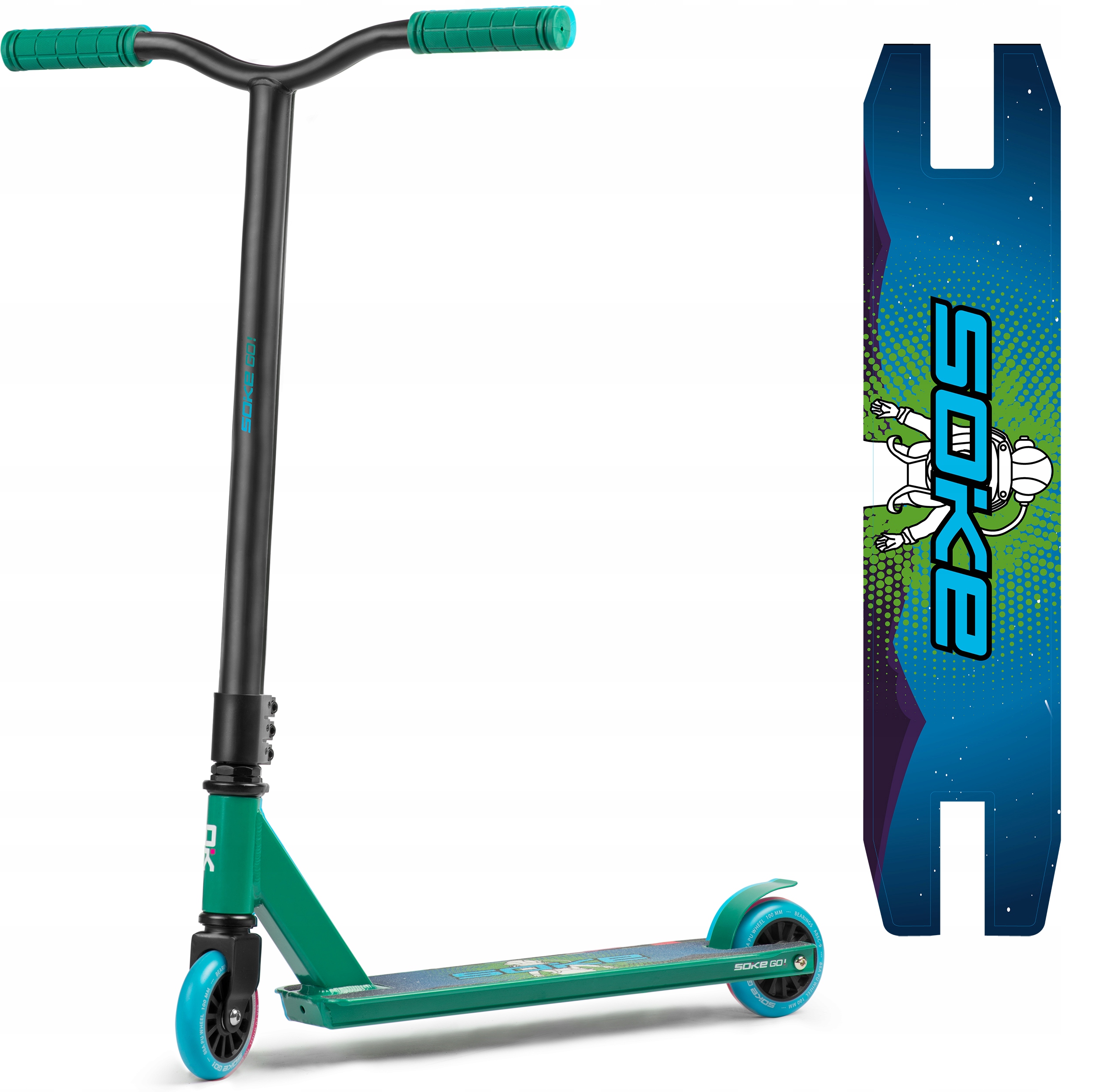Hulajnoga wyczynowa Soke Go! ABEC-9 100mm Stunt
