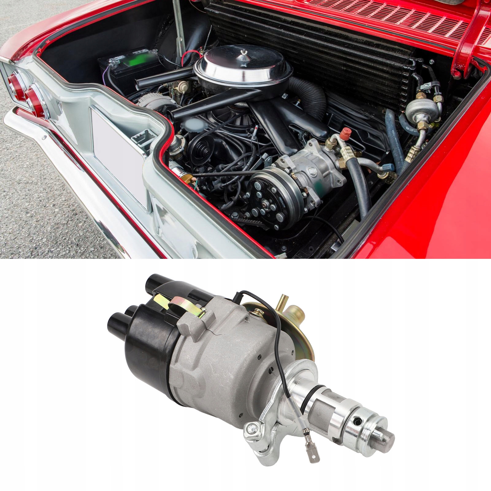 ROZDZIELACZ PUNKTOWY 45D4 Z KOŁPAKIEM I ROZDZIELACZEM ZAPŁONU Stan opakowania oryginalne