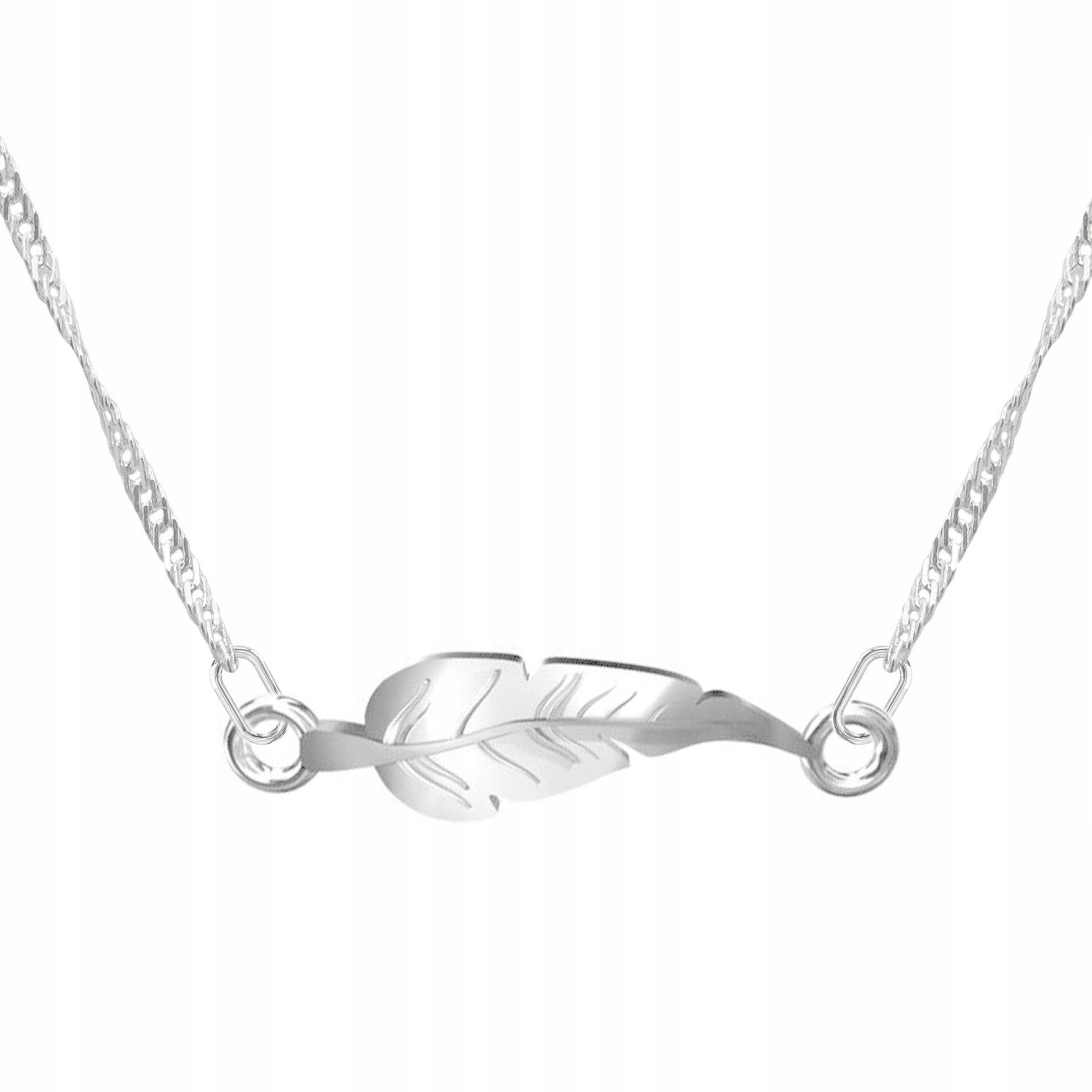 Stříbrný náhrdelník s perem Přívěsek Pero Stříbro 925