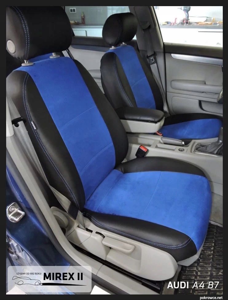 Pokrowce ze skóry i alkantary Audi A4 B6 B7 Producent MIREX II