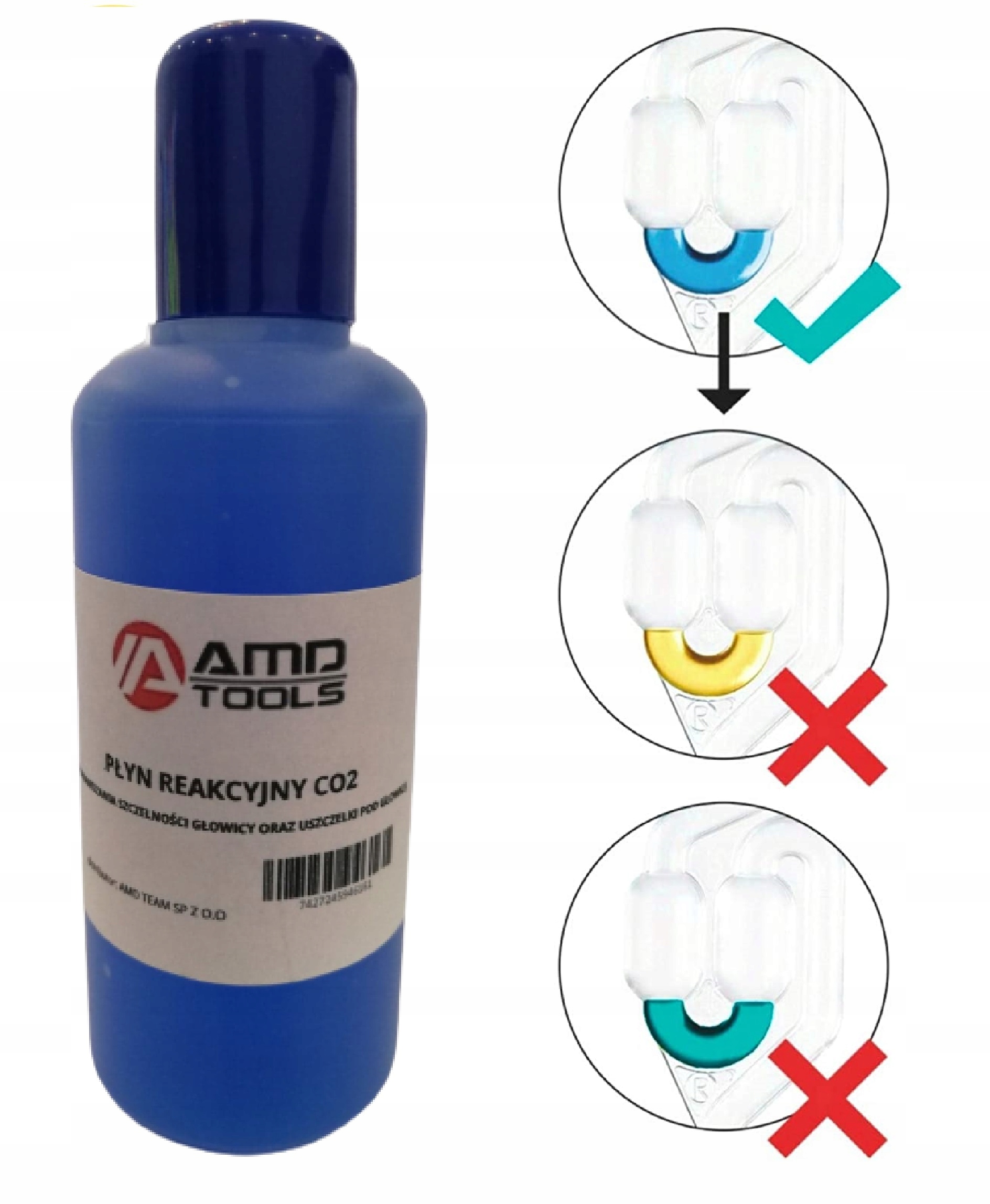 PŁYN Test szczelności uszczelki pod głowicą Co2 Marka AMD TOOLS