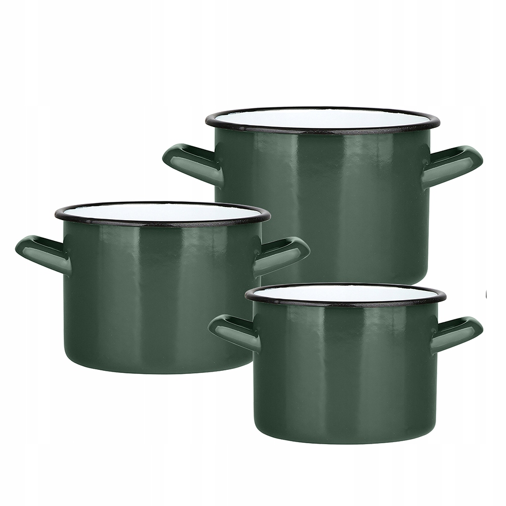 

Komplet Garnków Emaliowanych 3el. na gaz indukcję