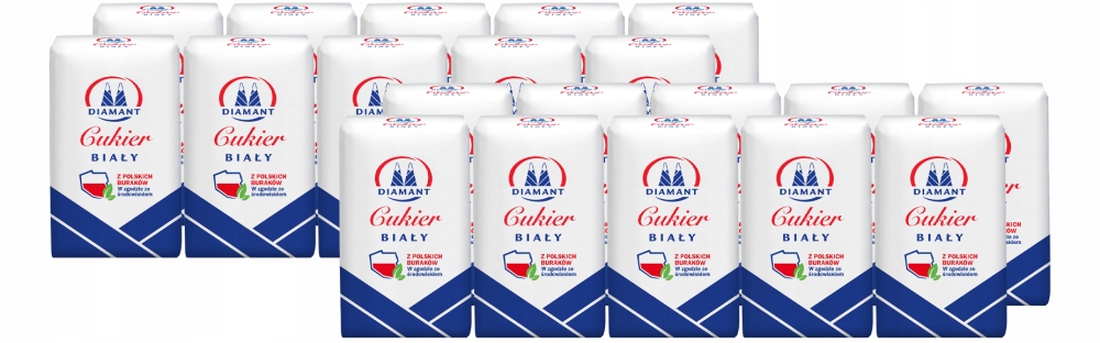 Diamant Cukier biały paczkowany 1 kg x 20 sztuk