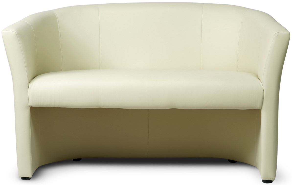 Pohovka do čekárny Kancelář Kadeřníka Hotelu Salonu 2 Osobní Ekokůže Béžová