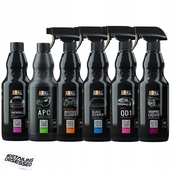 ADBL ZESTAW KOSMETYKOW DO AUTA AKCESORIA DETAILING EAN 5902729001458