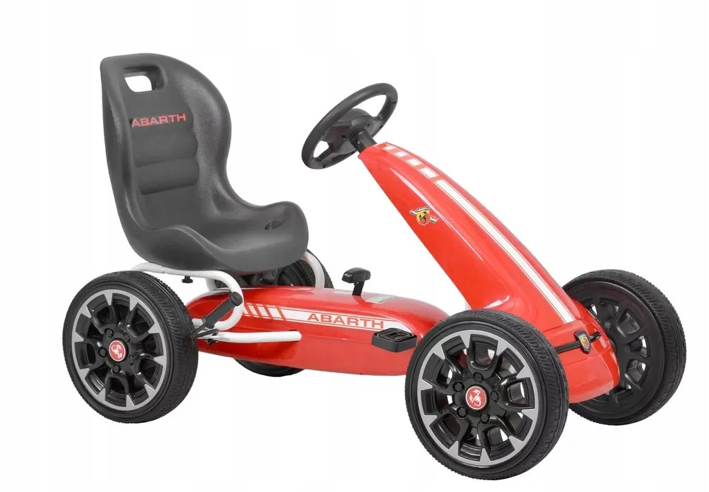 Gokart Dla Dziecie Na Pedały Hecht Abarth Red Gumowe Koła Regulow Siedzenie