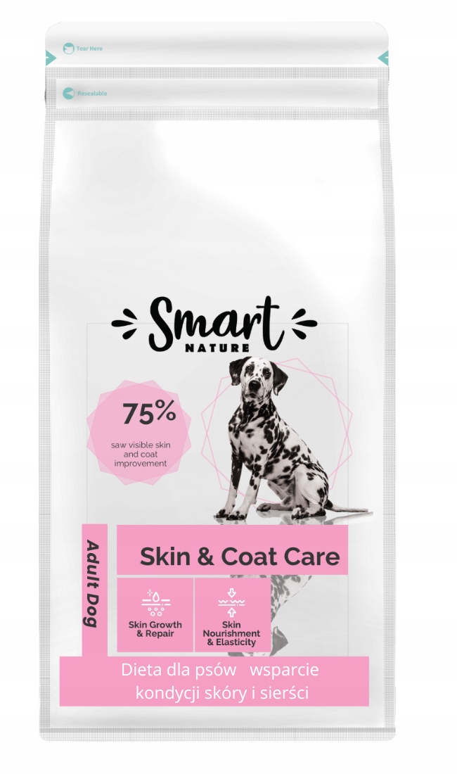 Smart Nature Vet Skin&amp;Coat Care 1,5 kg Podpora zdravé pokožky psa Krmivo Hipo