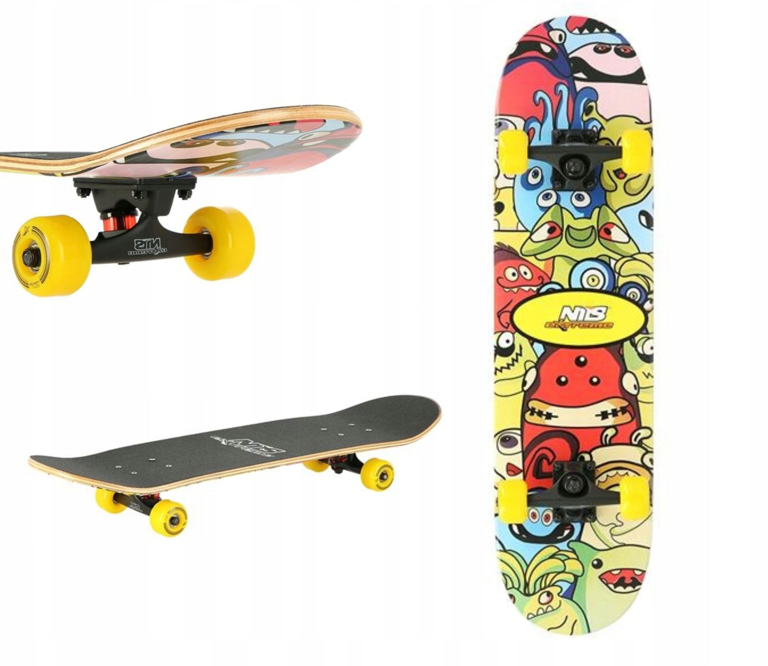 Deskorolka deska profilowana skateboard drewniana ABEC7 CR3108SA Nils