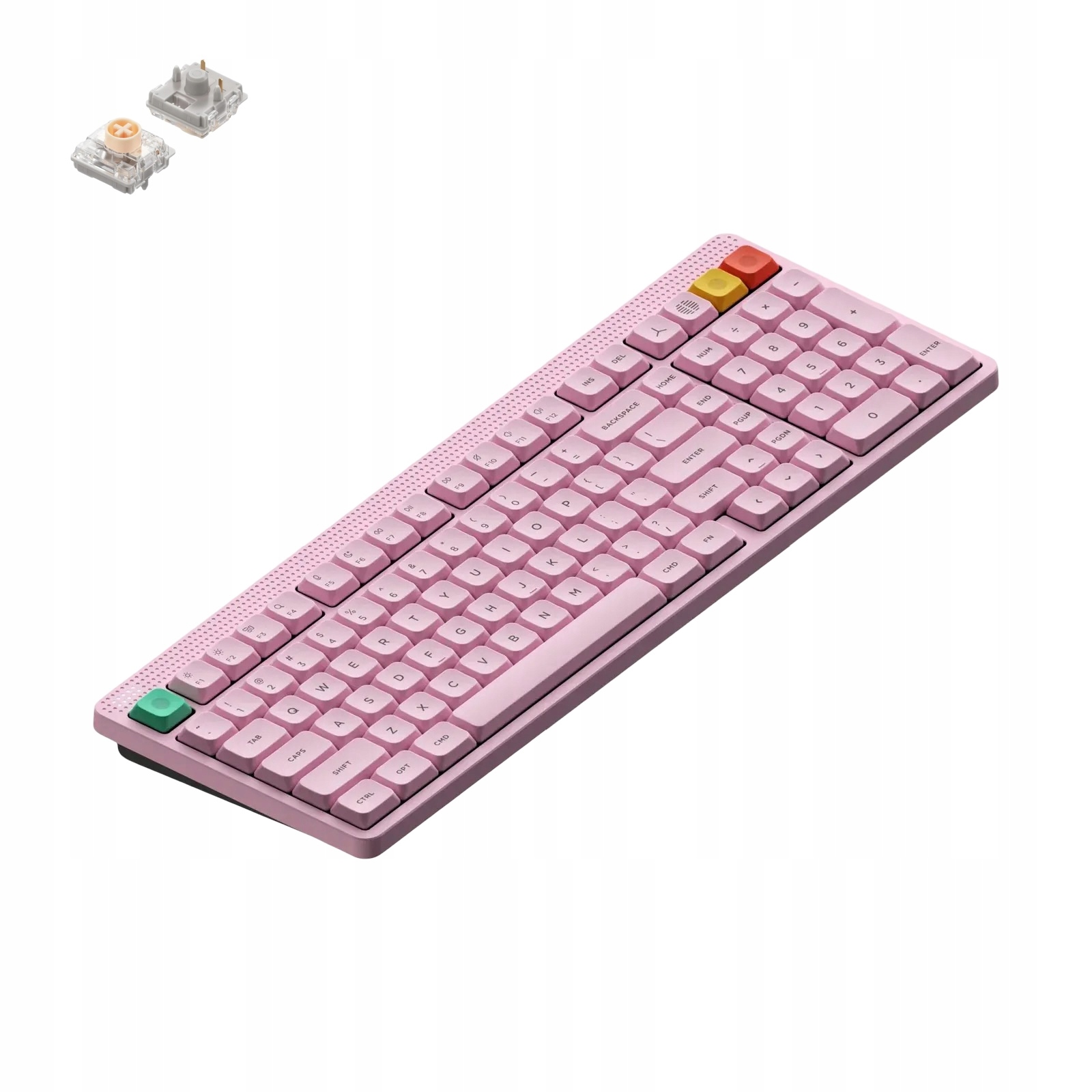 NuPhy Node 100 Bezprzewodowa Klawiatura Mechaniczna Low Profile Blush nano