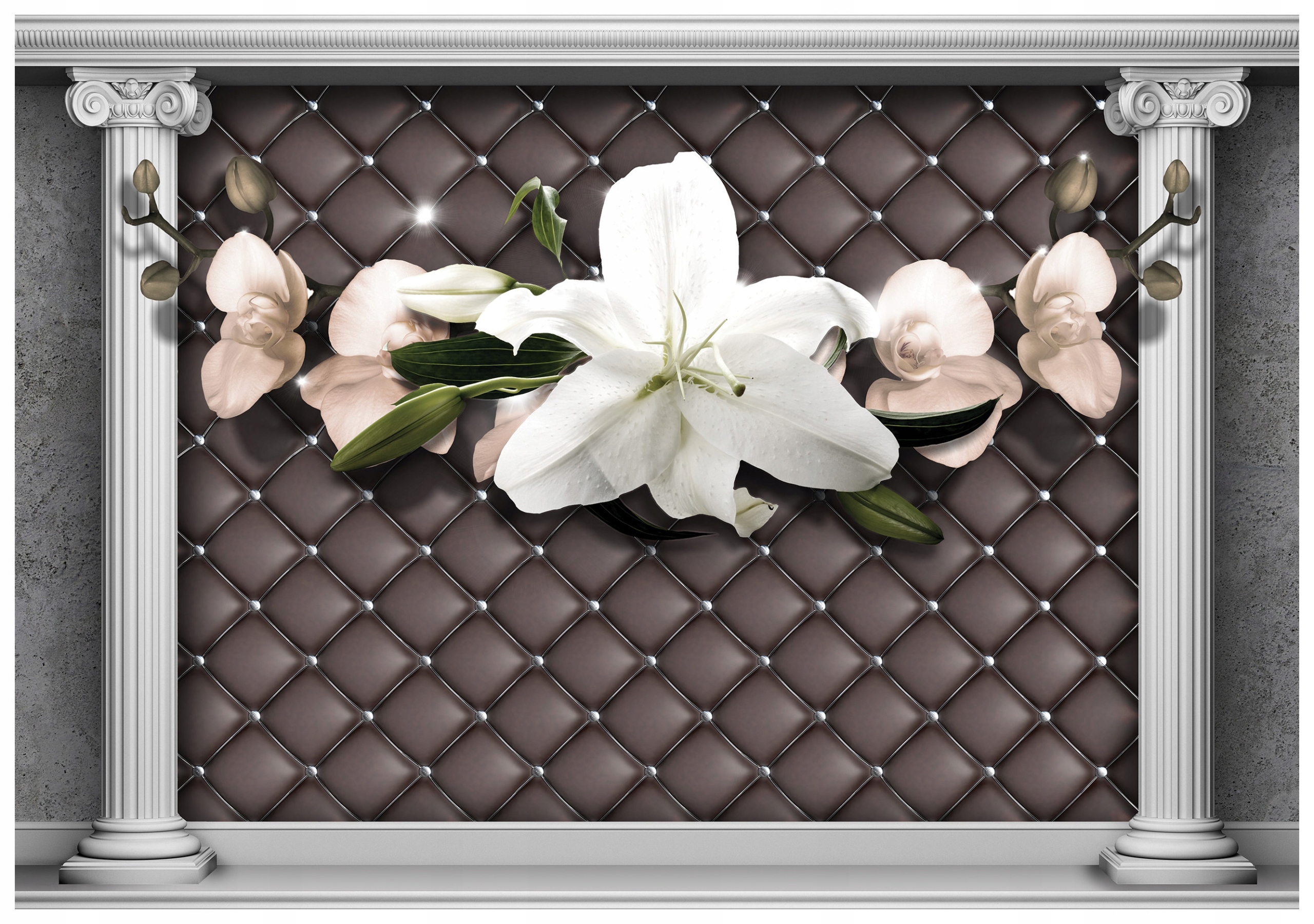Fototapeta Lilie a orchideje Elegance Art Deco 460x300 vinylová lepidlo