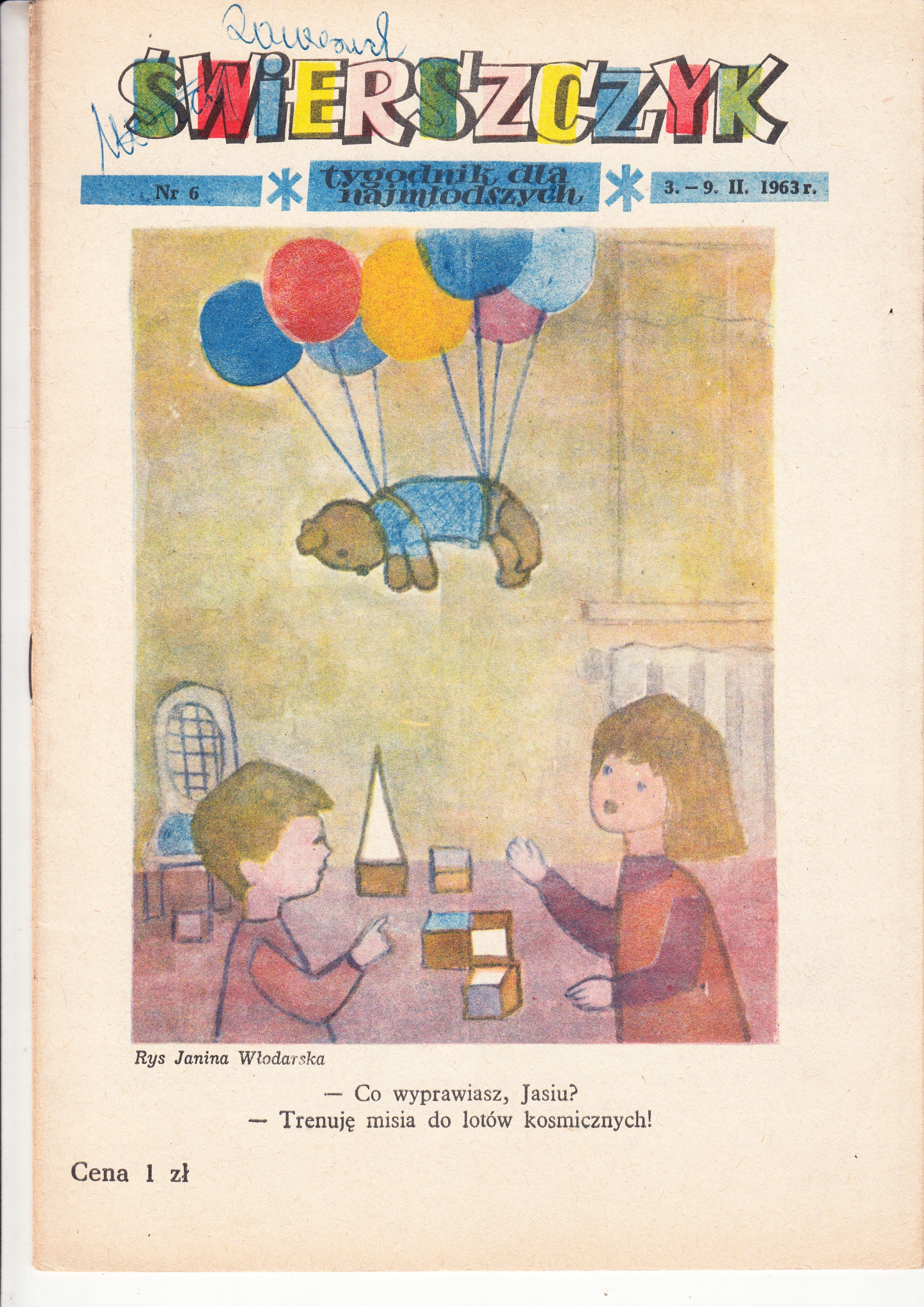 Świerszczyk nr.6 3.-9.II.1963r.