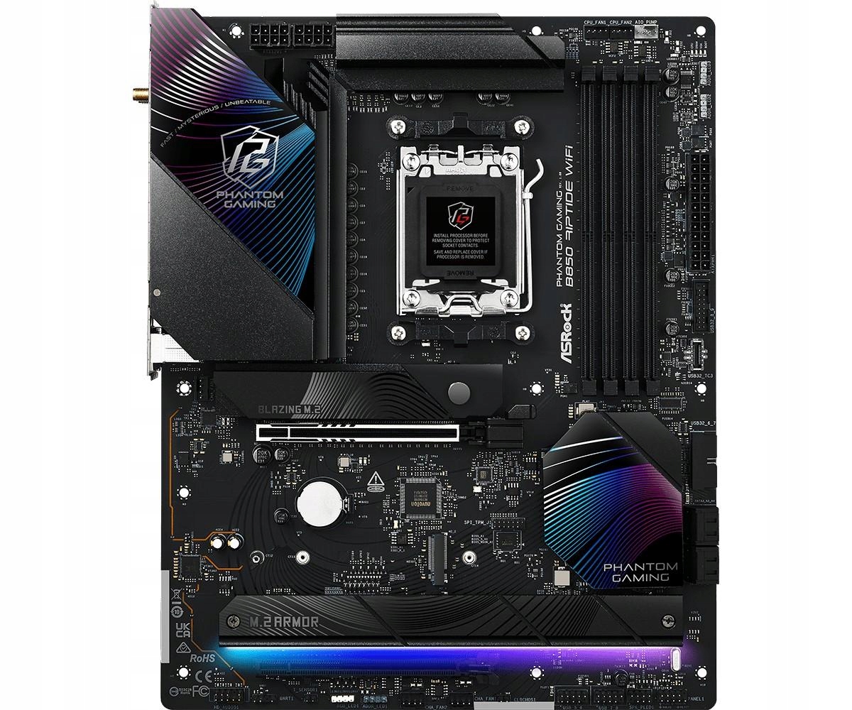 Płyta główna B850 Phantom Gaming Riptide WiFi AM5 4DDR5 Atx