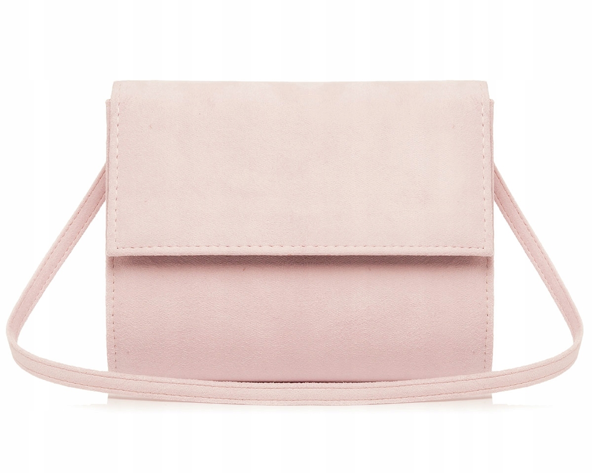 PUDROWY RÓŻ KOPERTÓWKA TOREBKA WIZYTOWA M6 SOLOME ZAMSZ Stan opakowania brak opakowania