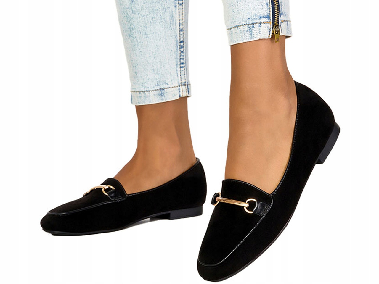 

Płaskie Półbuty Mokasyny Ze Sprzączką Lordsy r 40