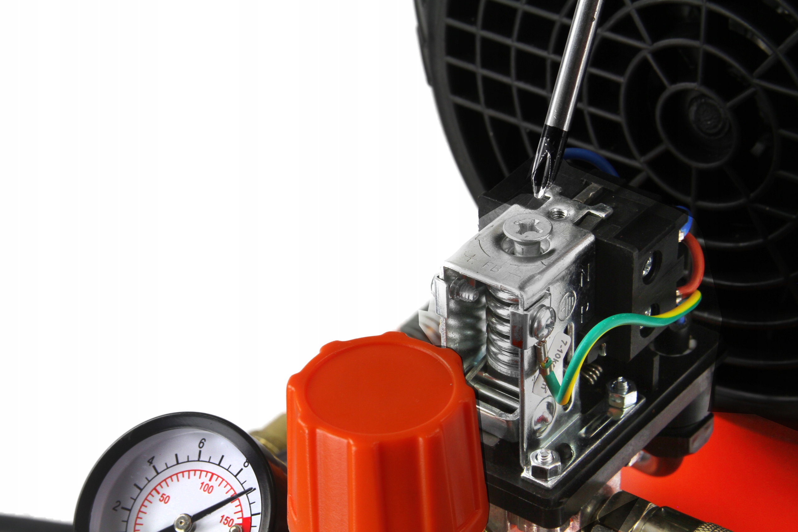 KOMPRESOR SPRĘŻARKA BJC 50L 3 HP 2 TŁOKI 10 BAR POMPA POWIETRZA Model FIXEM
