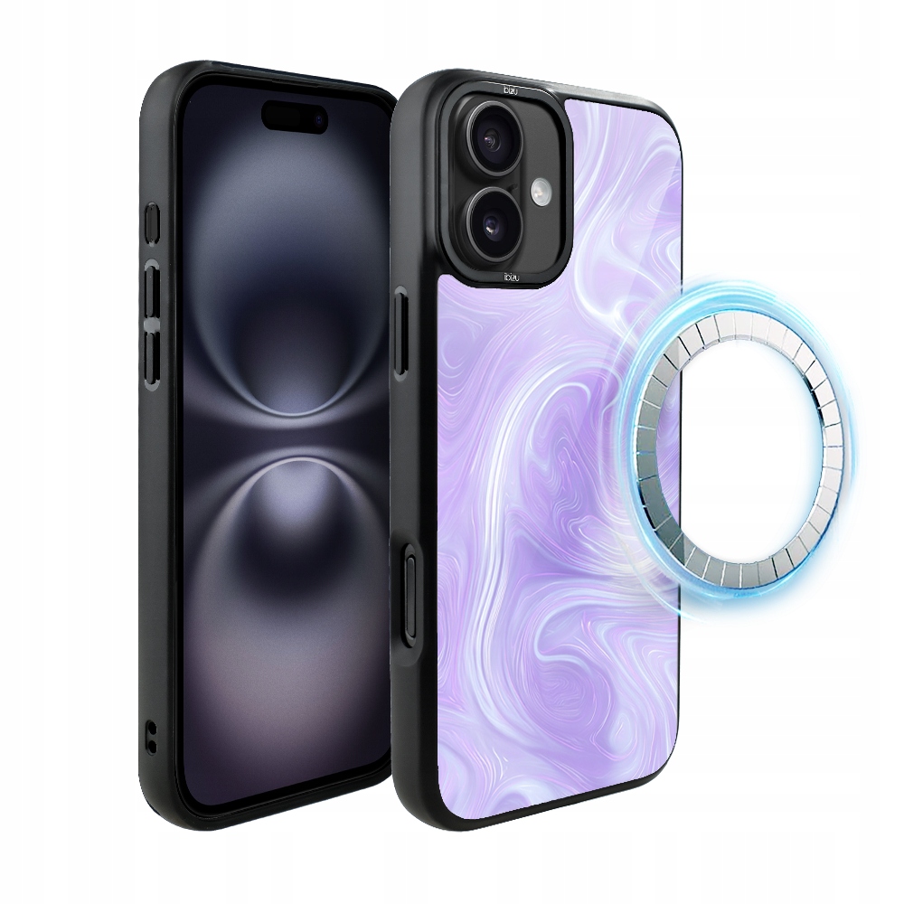 Matný Pouzdro Ibizu DropGuard pro iPhone 16 s MagSafe, levandulový vír