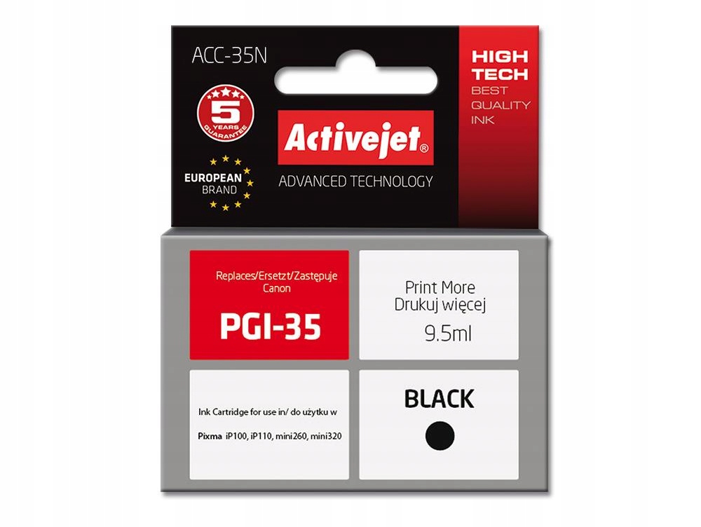 

Tusz do Canon Pixma iP100 iP110 Czarny Nowy XL