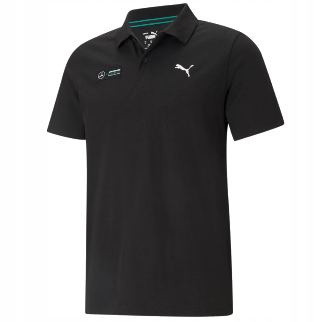 Pánská Polokošile Bavlna Puma Mercedes F1 Essentials Polo [xs] černé