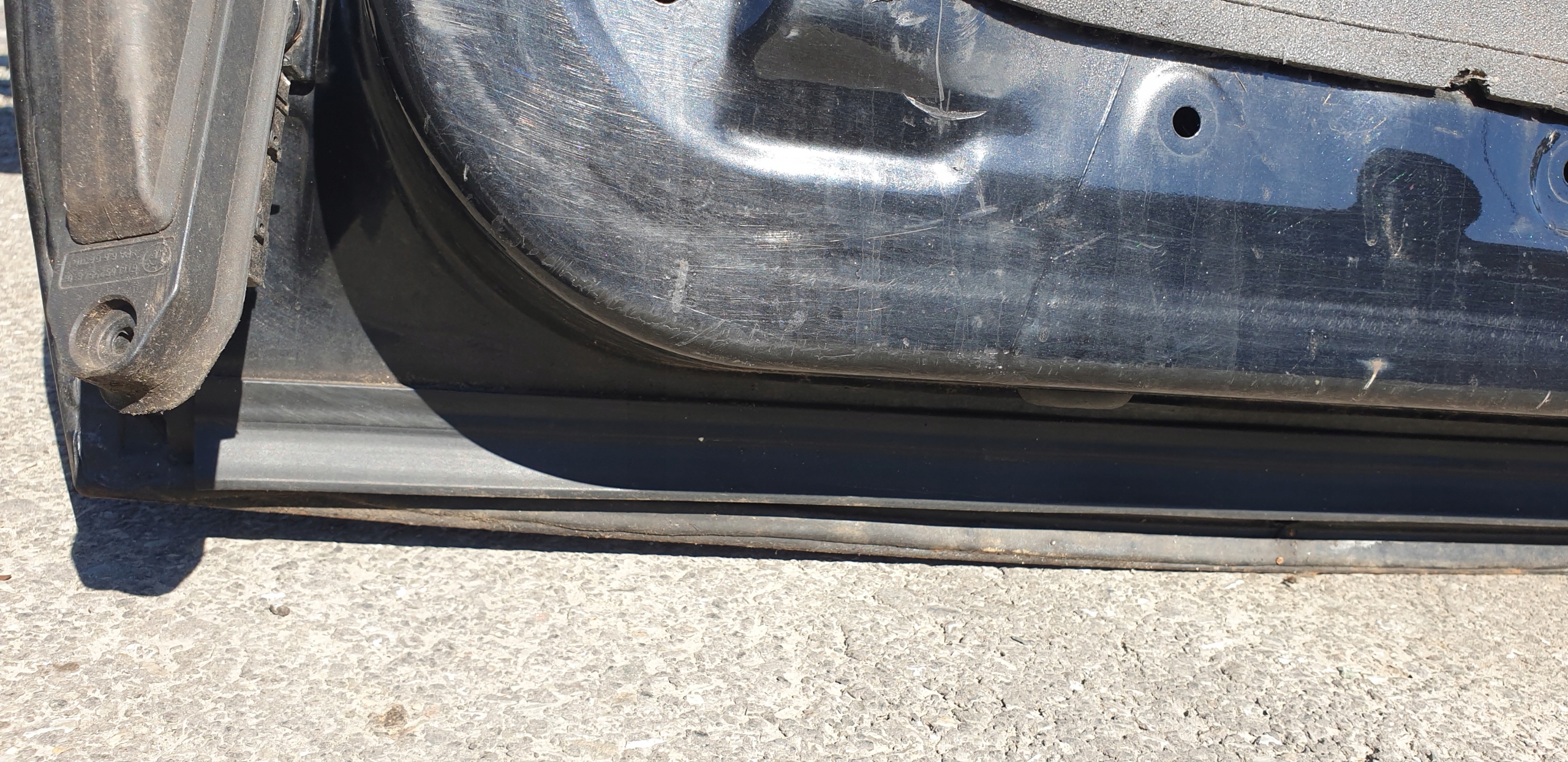 door right front unprotected BMW 1 E87 black, BLACK SAPPHIRE OE