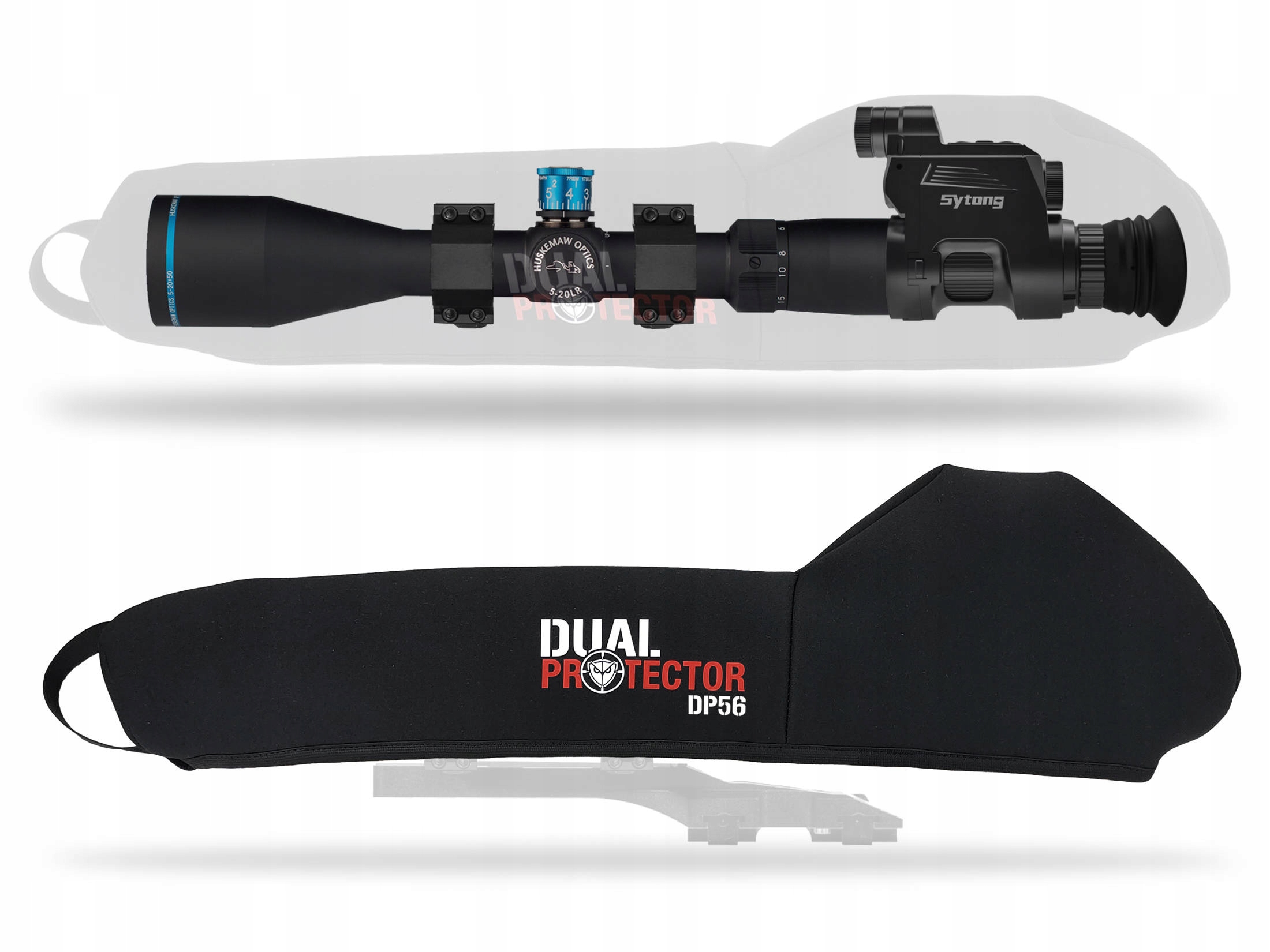 Pokrowiec neoprenowy na Sytong HT66 z lunetą 50-56