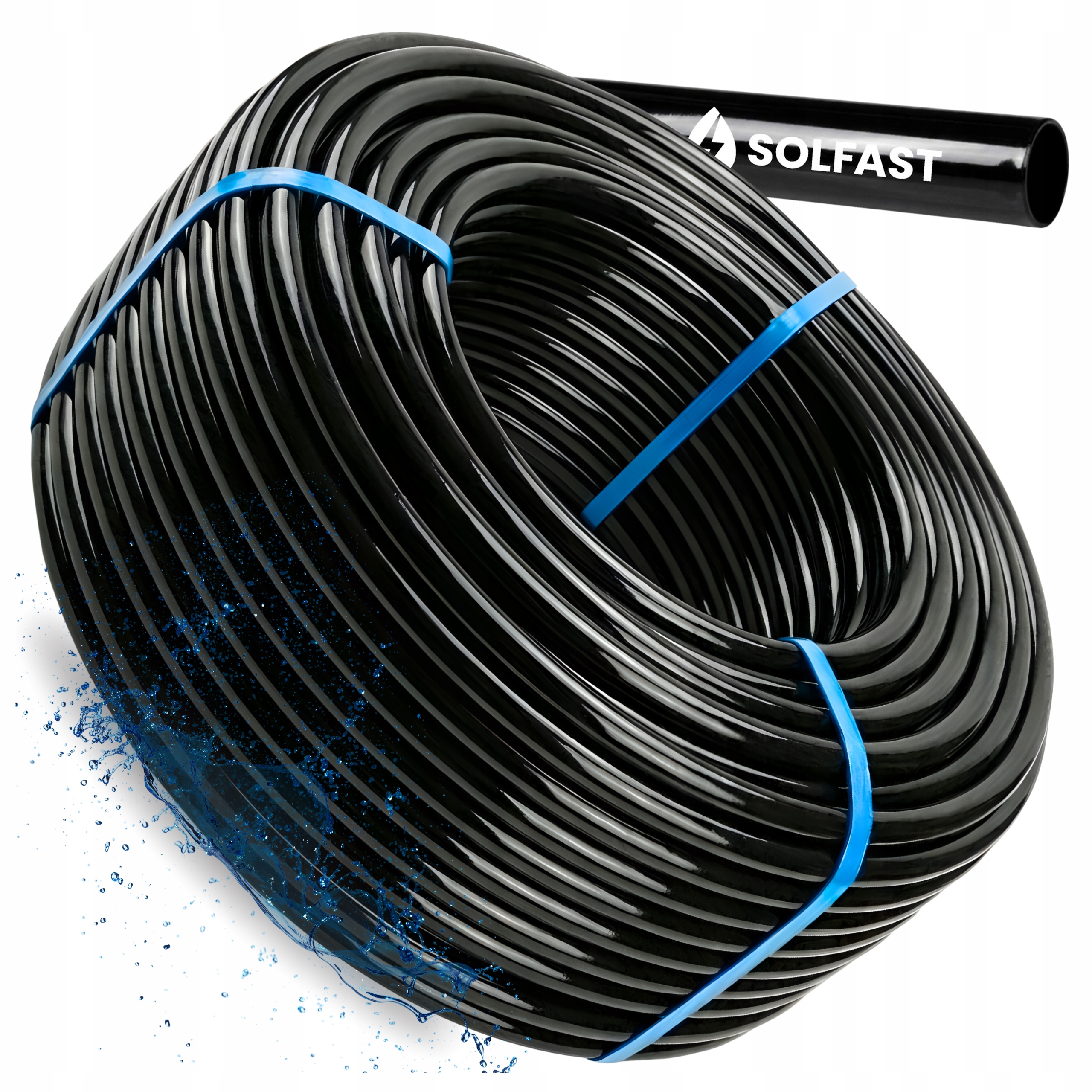 Pe Montážní Trubka 16 mm Hadice bez otvorů Kabel 100 m Hadice pro zavlažovací systém