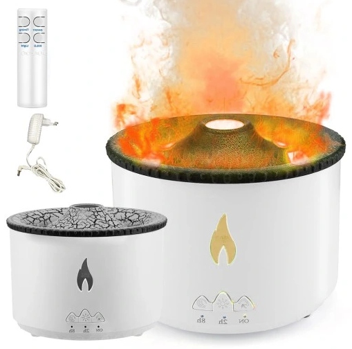 Nawilżacz Powietrza Wulkan Dyfuzor Aromaterapia Lampka Led Relaks Lawix