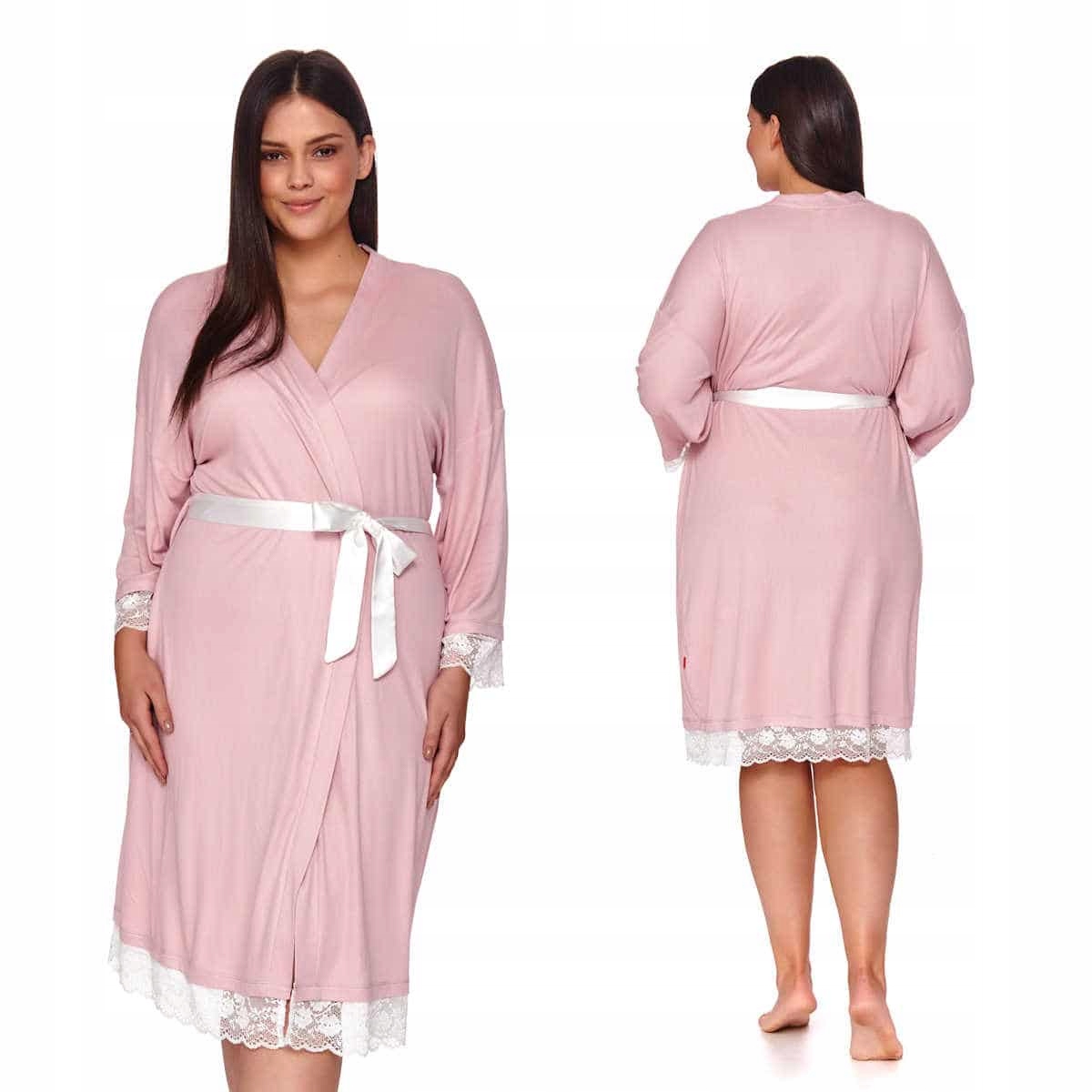 Dámský pudrový župan z Modalu 3XL 9710 Ballet