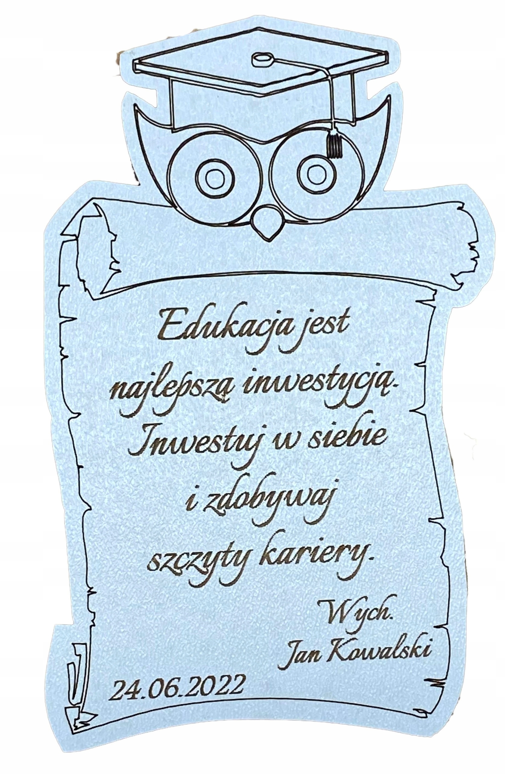 

dla uczniów magnes zakończenie roku grawer