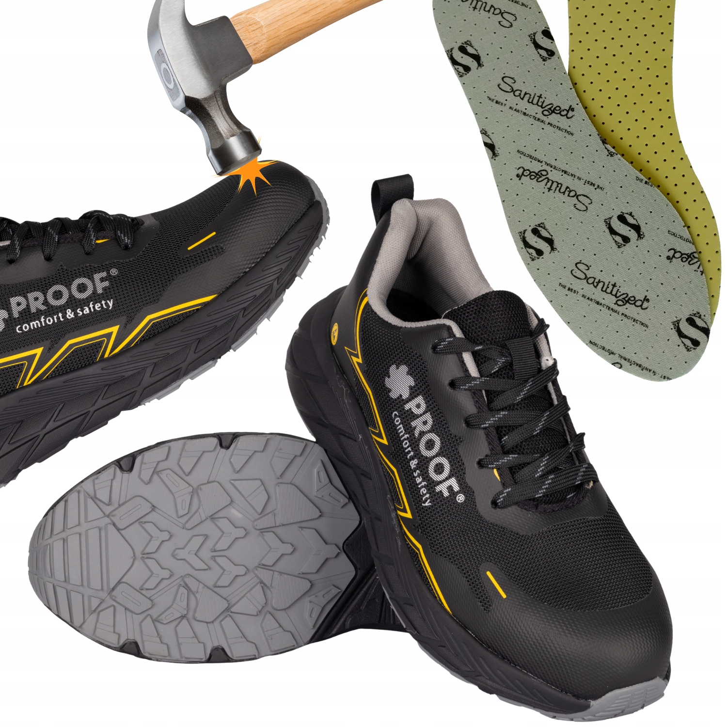 Pracovní Obuv Bezpečnostní Polobotky Bozp S1 Pl Esd Proof Vel. 44