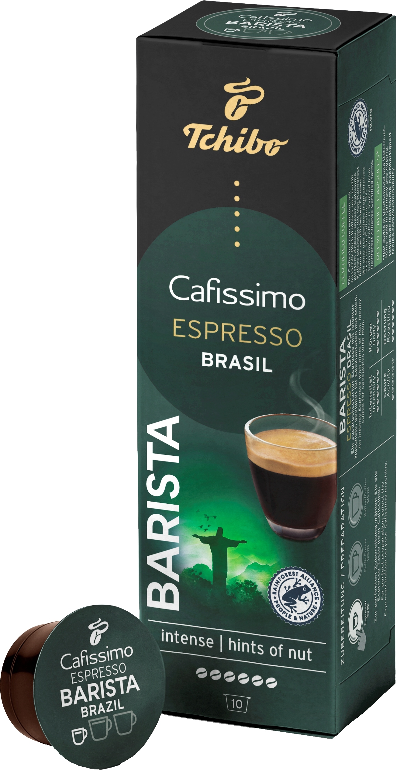 TCHIBO CAFISSIMO ESPRESSO BRASIL 10 КАПСУЛ