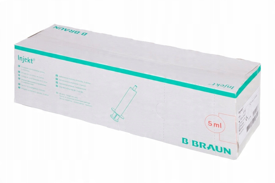 

Strzykawki 2 częściowe luer 5ml Injekt B.Braun