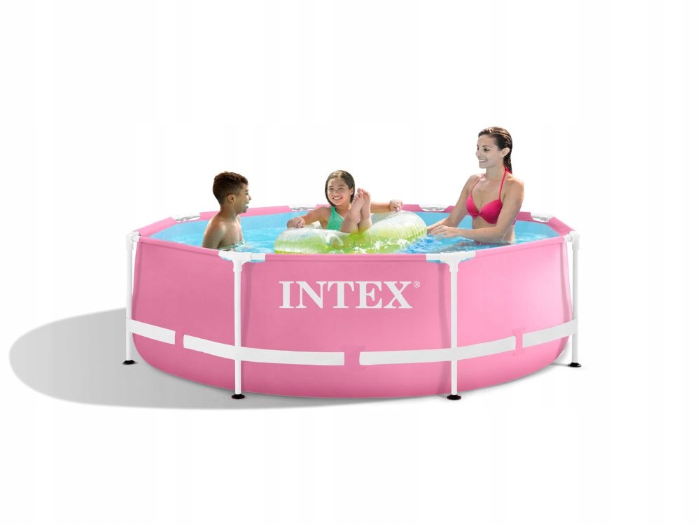 Intex 28290 Kruhový rámový bazén 244 x 76 cm, ružový