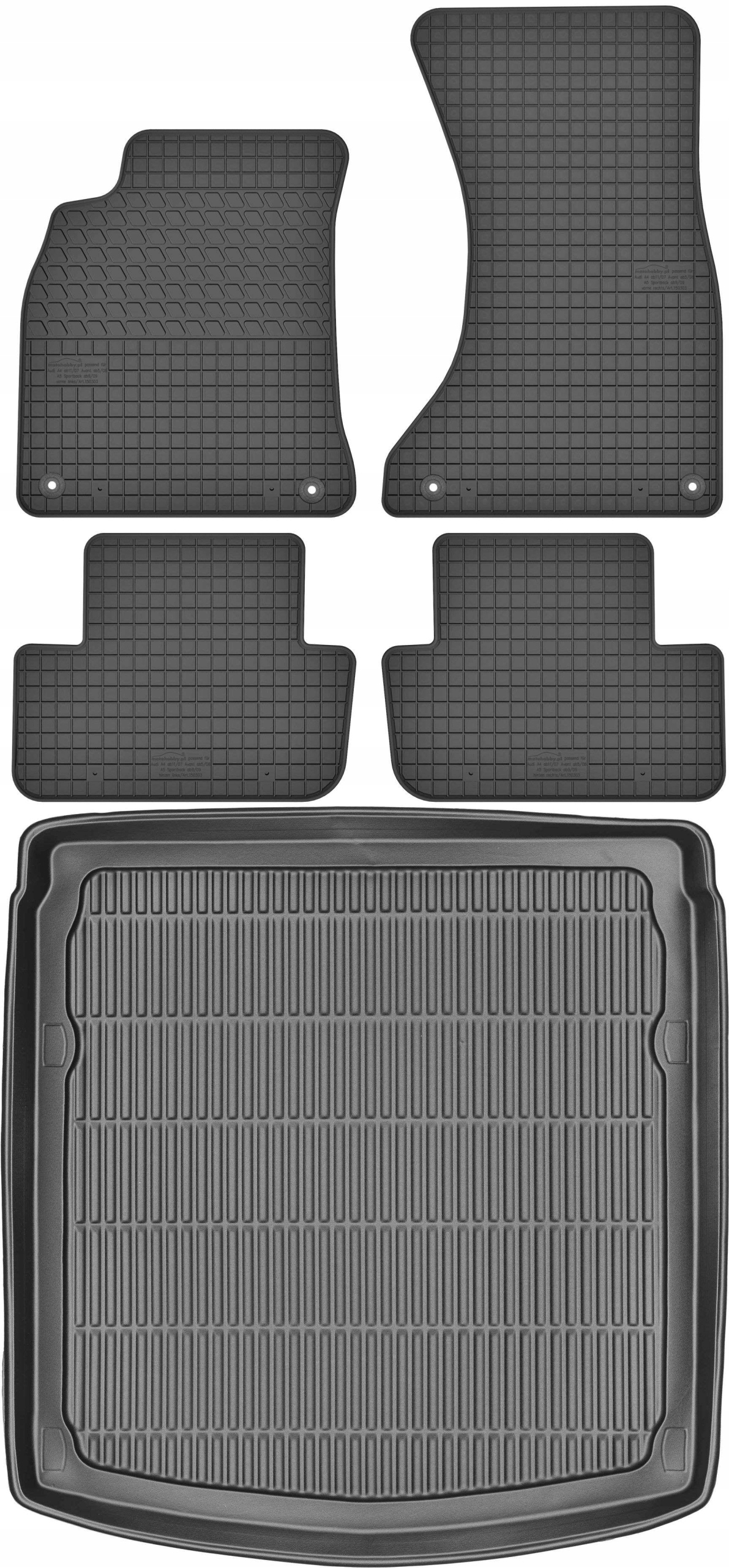 Audi A4 B8 Sedan od roku 2007-2015 Sada Koberce batožinový priestor