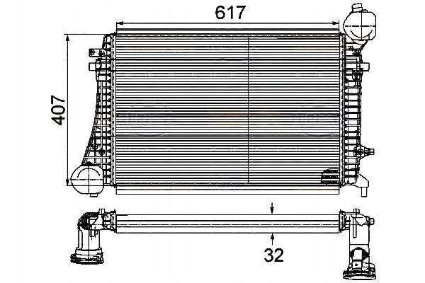 HELLA INTERCOOLER 1K0145803G 1K0145803R