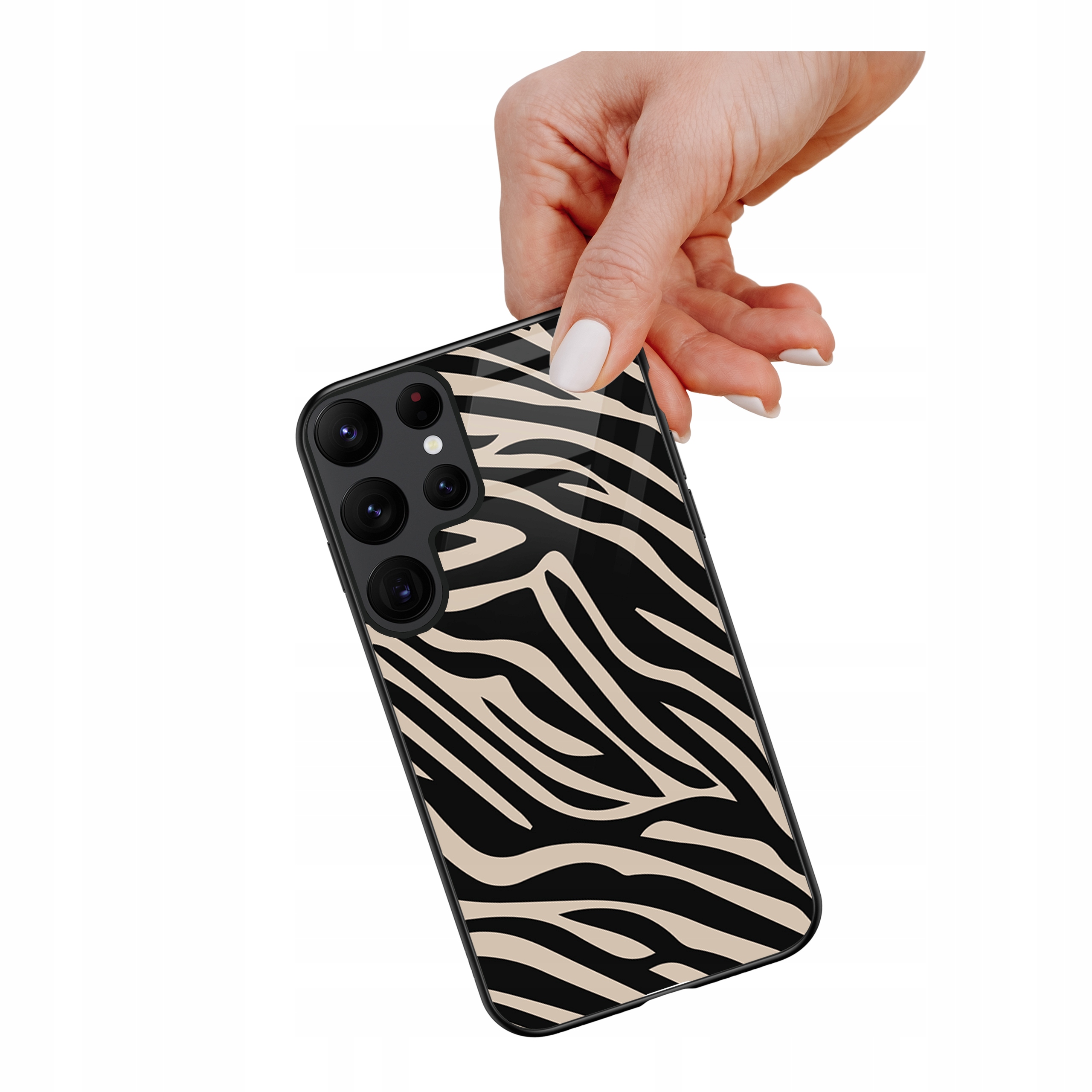 Etui szklane ceramiczne do Samsung Galaxy S26 Ultra Zebra