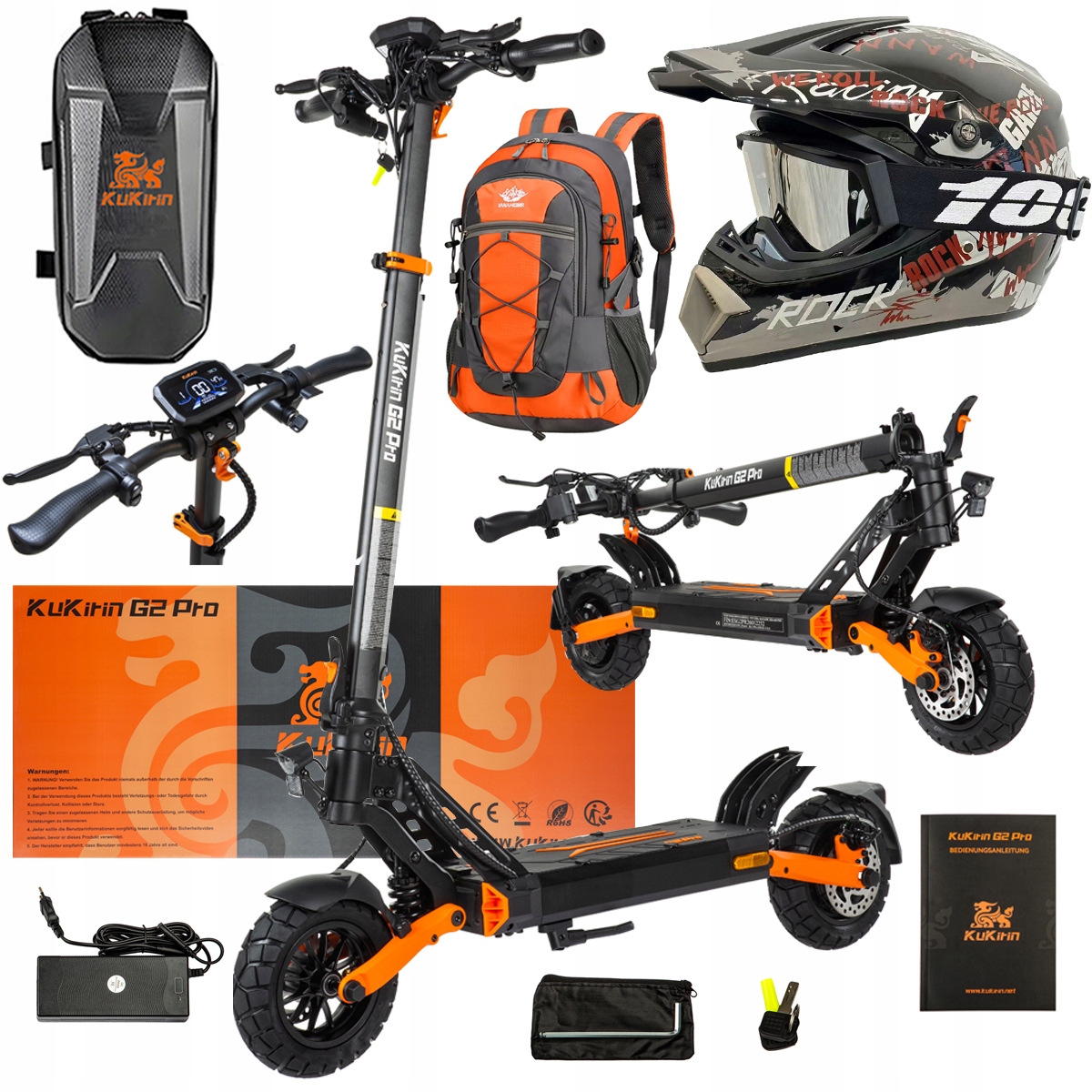 Pojazd Elektryczny KuKirin G2 Pro Abe 500w 48V 15.6AH 65KM 25KM/h +Dárek