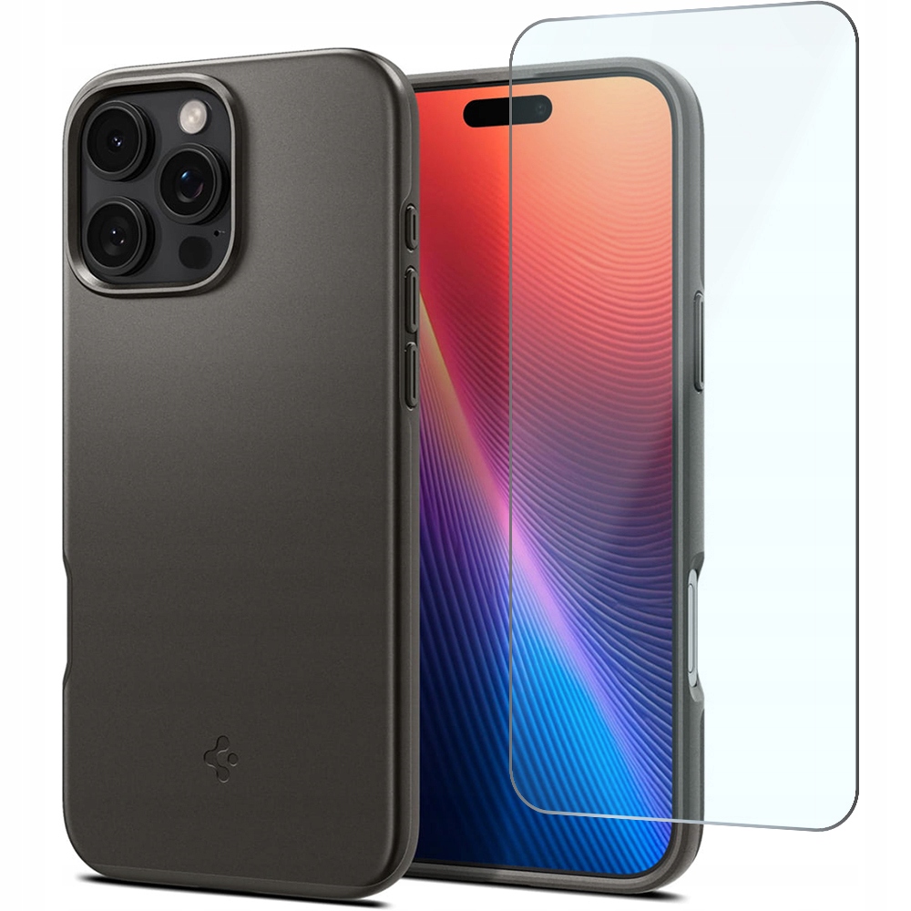 Etui Spigen do iPhone 16 Pro, mocne, ochronne, case do MagSafe szkło