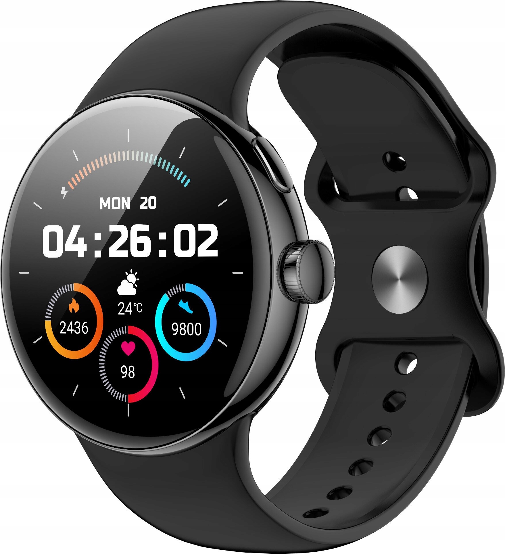 Smartwatch Xinji Nothing 2 260 mAh 360x360px 1.32 Cale Bluetooth Czarny