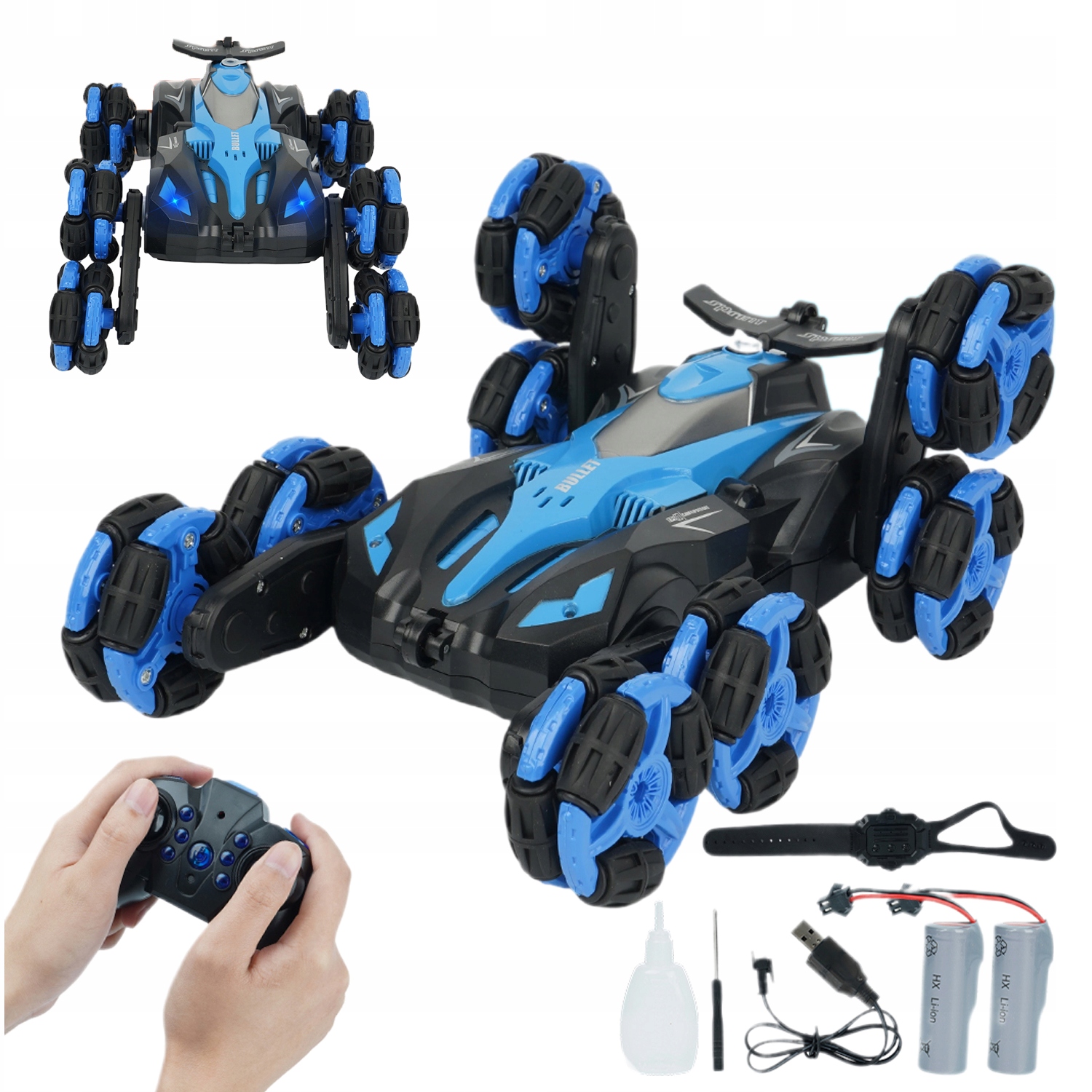 Led Auto – Auto Dálkově Ovládané Gesty – Světla Osmi Kol