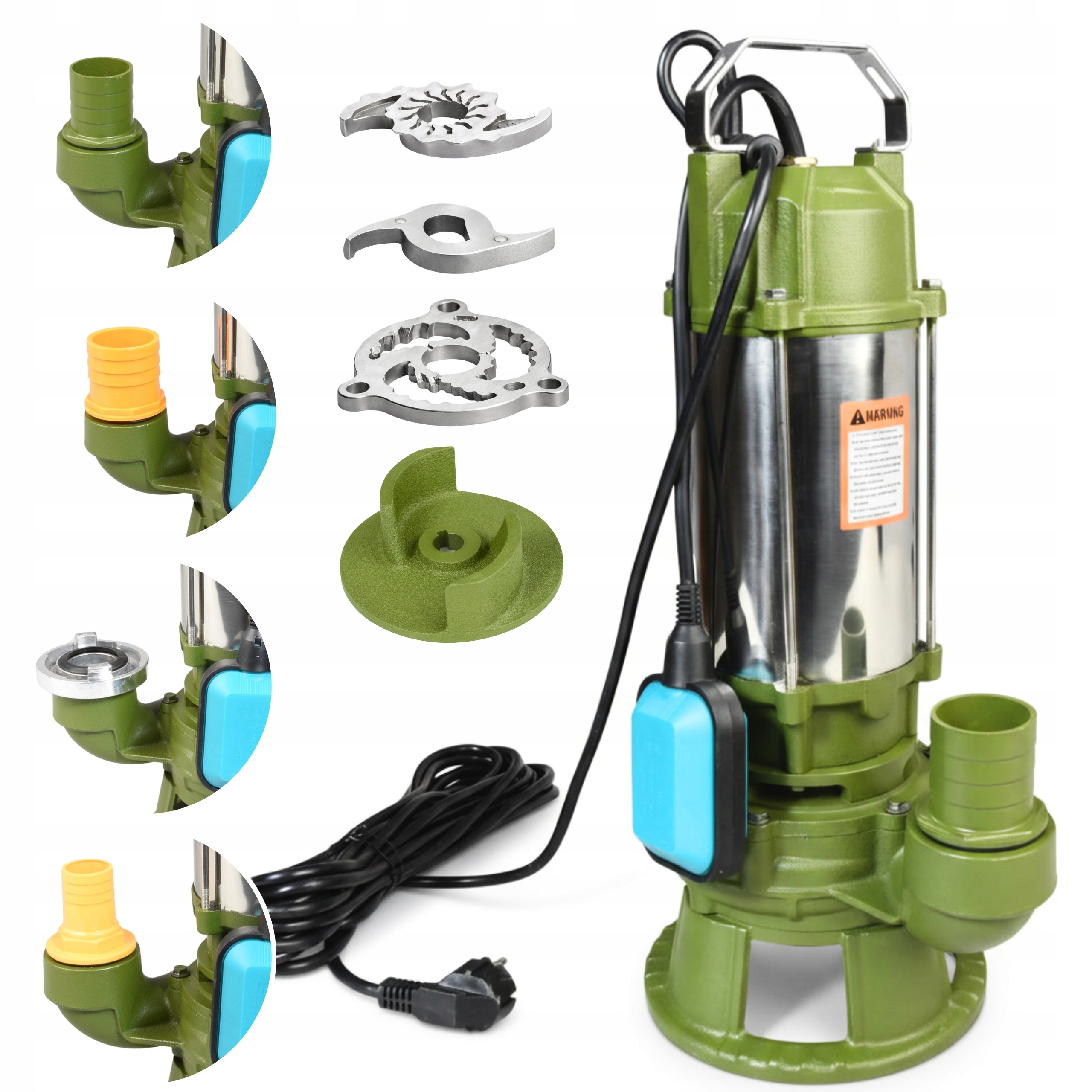 Čerpadlo Do Žumpy 1100 W S Drvičom 340 l/min, Výkonné, Liatinové Na Odpadovú Vodu