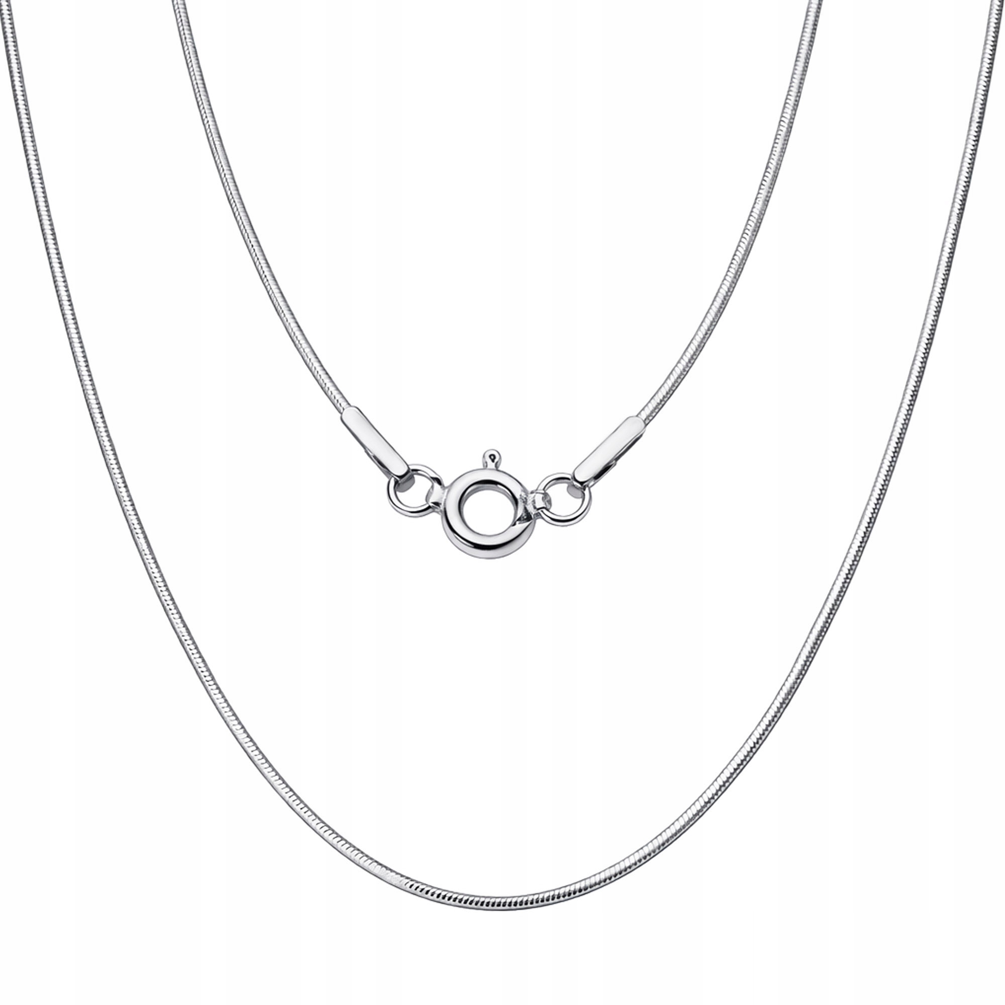 Žilka Linka Stříbrná Řetízek Dámský Pánský Rhodiovaný 40cm 1.1mm