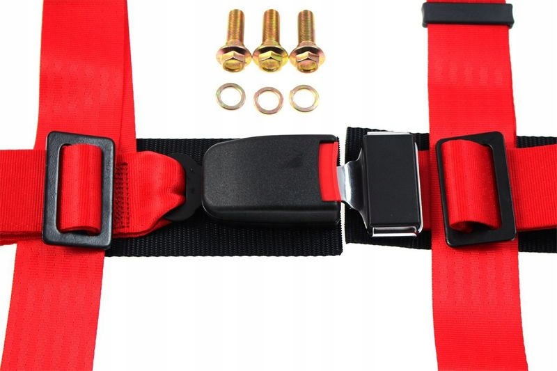 JB-PA-064 - SLIDE РЕМНИ 3PKT 2 ДЮЙМА СПОРТИВНЫЙ НАГРУДНИК КРАСНЫЙ