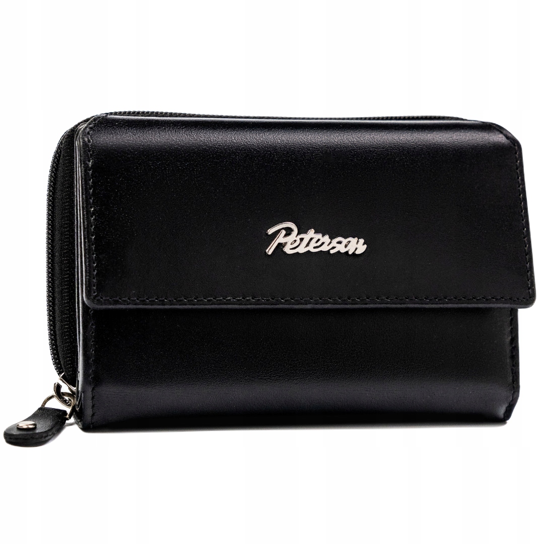 Dámská kožená peněženka Peterson Ptn SET-D-69-KCS Black