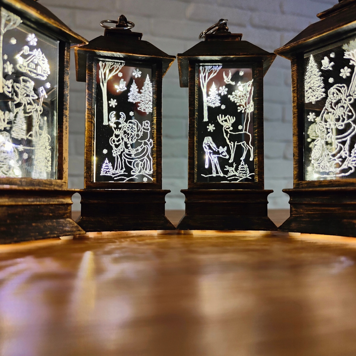 ŚWIĄTECZNA LATARENKA DEKORACJA LAMPION LED ŚWIĘTA Kod producenta XM-117-MIKOLAJ-W3