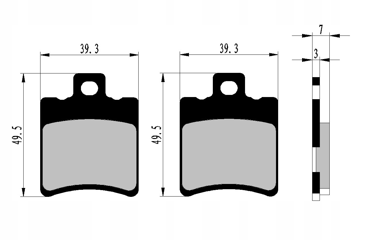 KLOCKI HAMULCOWE PRZÓD YAMAHA YN 50 F R 100 NEOS Producent Nistal
