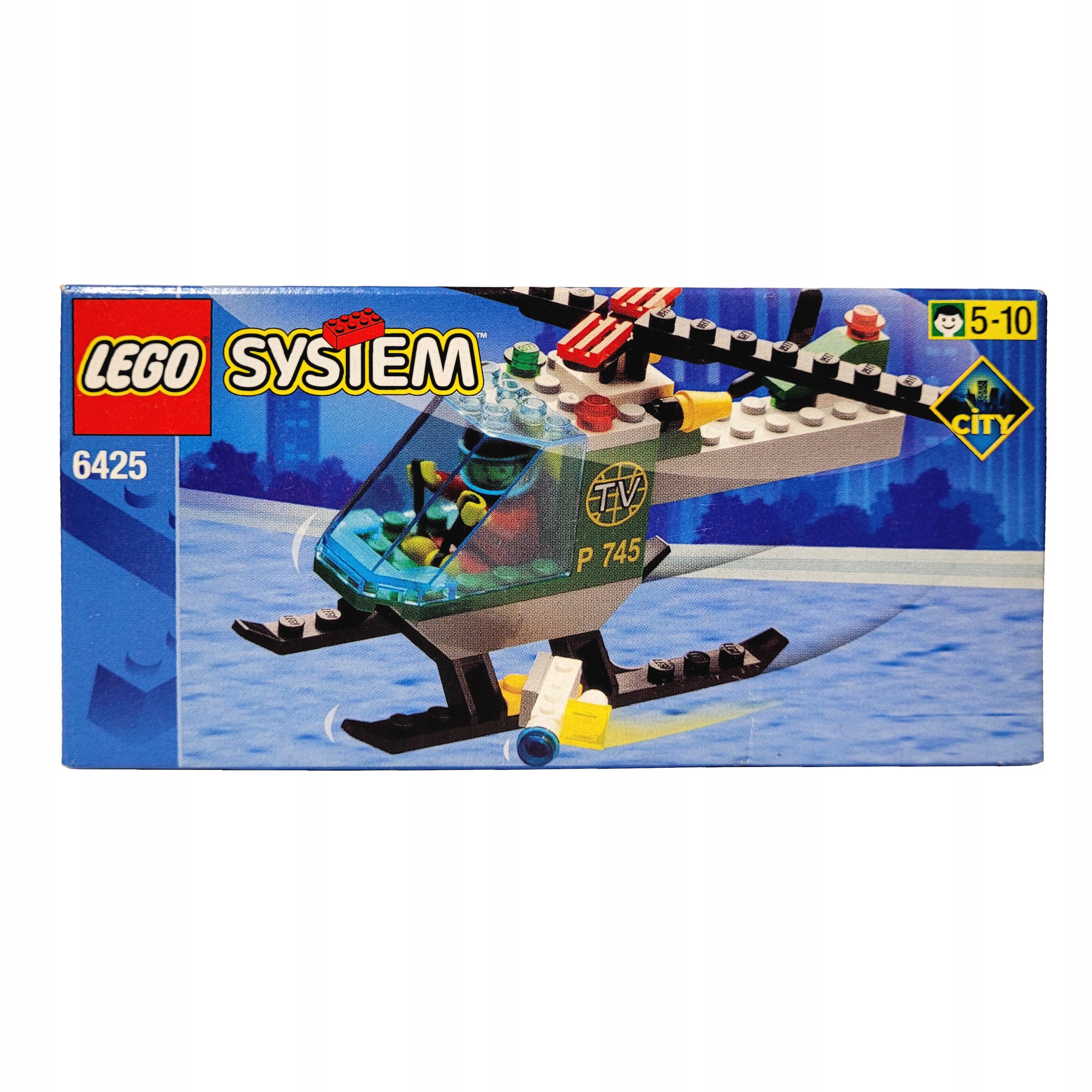 6425 Lego System Town Helikopter Śmigłowiec Tv City Telewizja Misb 1999