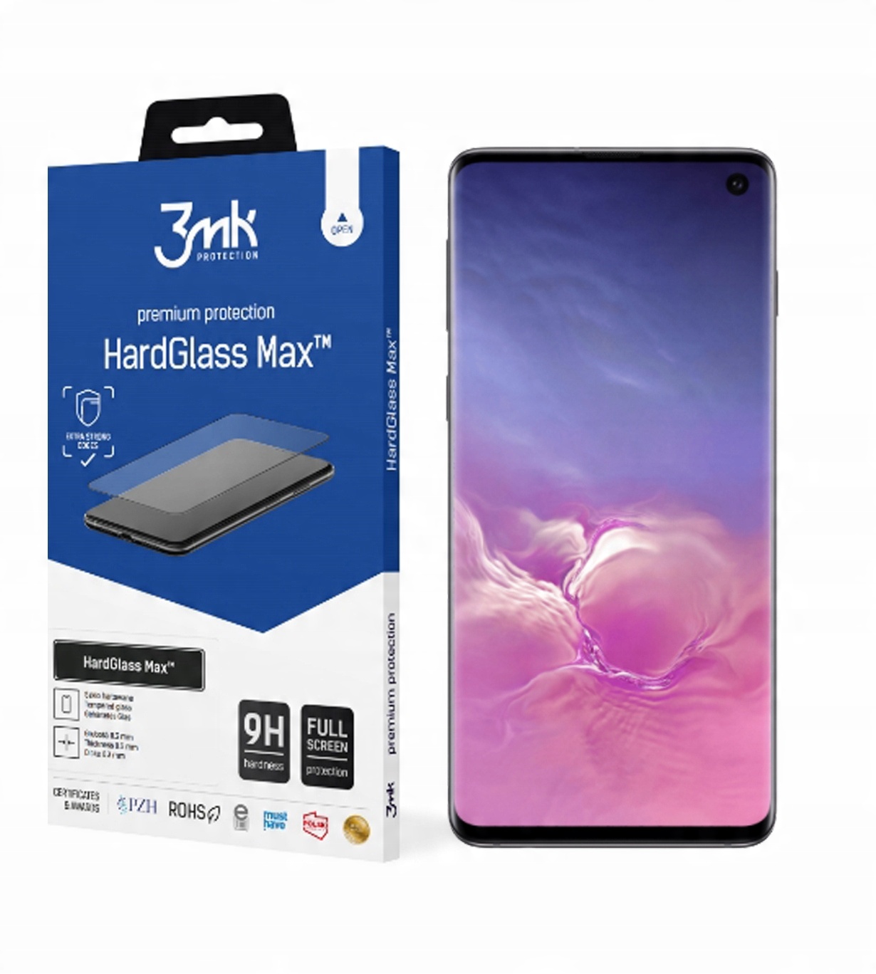 

HardGlass Max 3MK New Sensor-Dot do Samsung S10 +